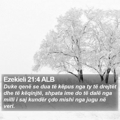 Ezekieli 21:4 ALB Bible Verse Image