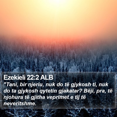 Ezekieli 22:2 ALB Bible Verse Image