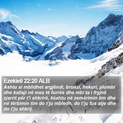 Ezekieli 22:20 ALB Bible Verse Image