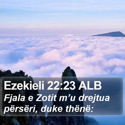 Ezekieli 22:23 ALB Bible Verse Image