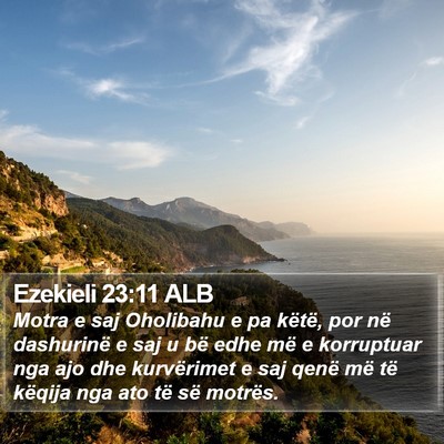 Ezekieli 23:11 ALB Bible Verse Image