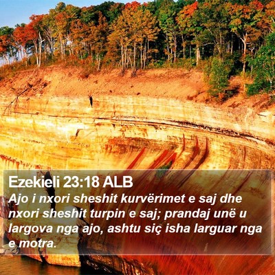 Ezekieli 23:18 ALB Bible Verse Image