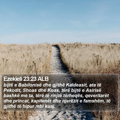 Ezekieli 23:23 ALB Bible Verse Image