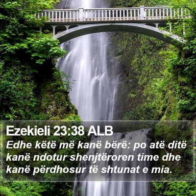 Ezekieli 23:38 ALB Bible Verse Image