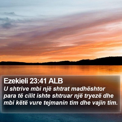 Ezekieli 23:41 ALB Bible Verse Image