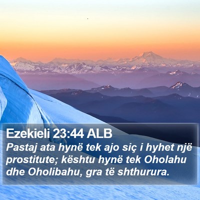 Ezekieli 23:44 ALB Bible Verse Image