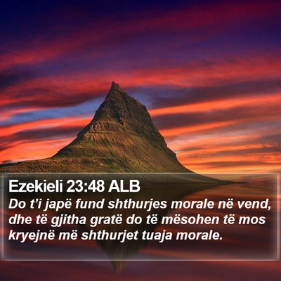 Ezekieli 23:48 ALB Bible Verse Image