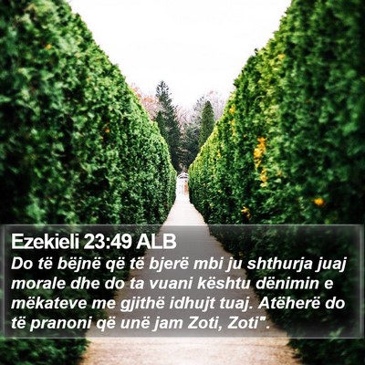 Ezekieli 23:49 ALB Bible Verse Image