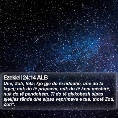 Ezekieli 24:14 ALB Bible Verse Image