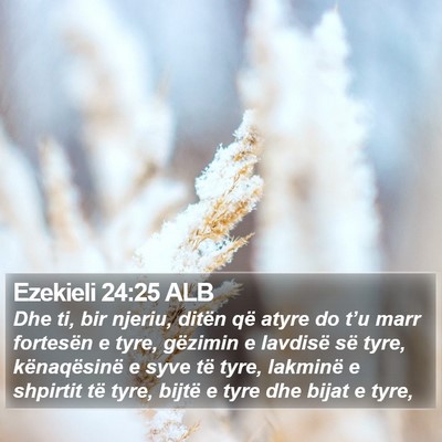 Ezekieli 24:25 ALB Bible Verse Image
