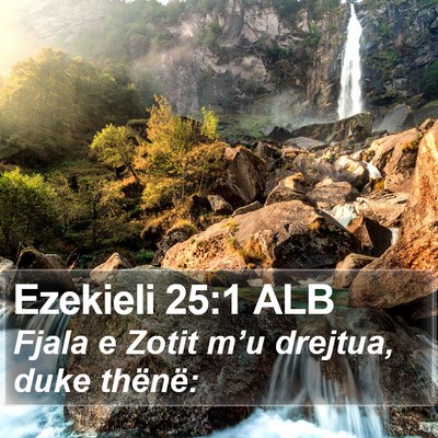 Ezekieli 25:1 ALB Bible Verse Image