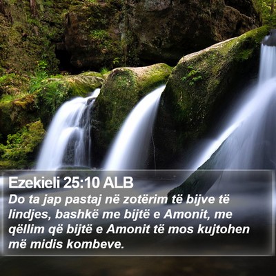 Ezekieli 25:10 ALB Bible Verse Image