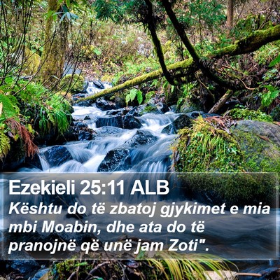 Ezekieli 25:11 ALB Bible Verse Image