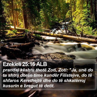 Ezekieli 25:16 ALB Bible Verse Image