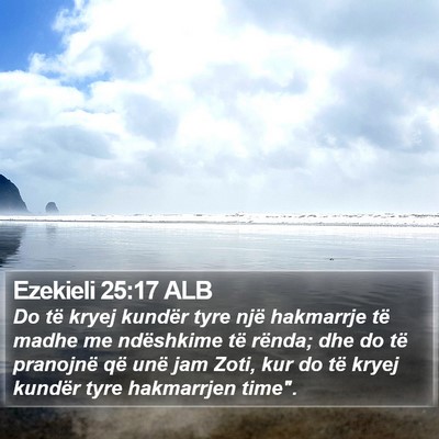 Ezekieli 25:17 ALB Bible Verse Image