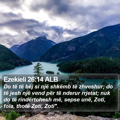 Ezekieli 26:14 ALB Bible Verse Image