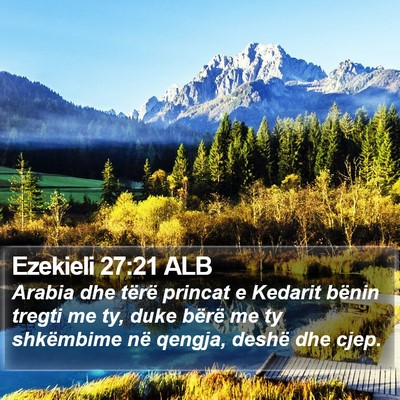 Ezekieli 27:21 ALB Bible Verse Image