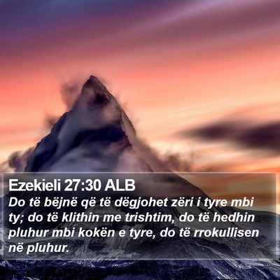 Ezekieli 27:30 ALB Bible Verse Image