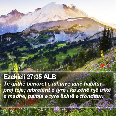 Ezekieli 27:35 ALB Bible Verse Image