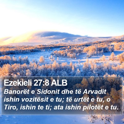 Ezekieli 27:8 ALB Bible Verse Image