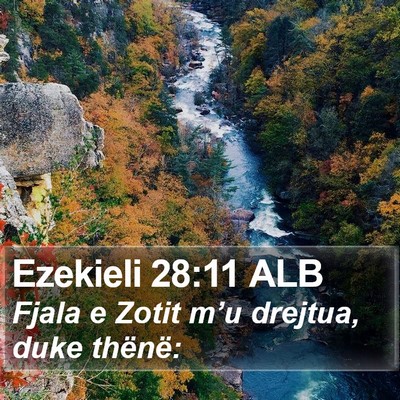 Ezekieli 28:11 ALB Bible Verse Image