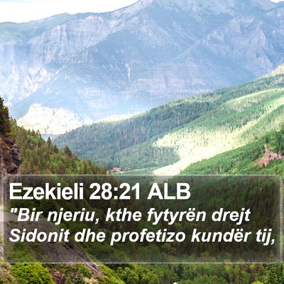 Ezekieli 28:21 ALB Bible Verse Image