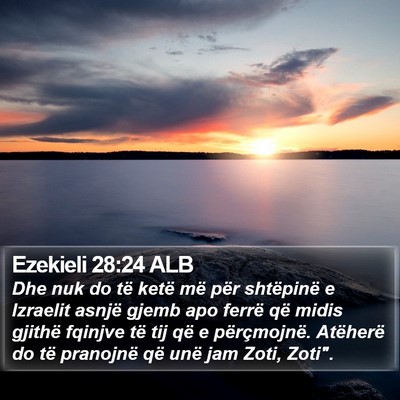 Ezekieli 28:24 ALB Bible Verse Image