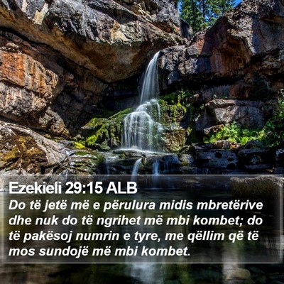Ezekieli 29:15 ALB Bible Verse Image
