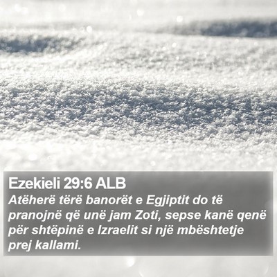 Ezekieli 29:6 ALB Bible Verse Image
