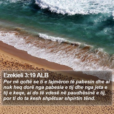 Ezekieli 3:19 ALB Bible Verse Image