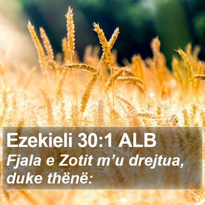 Ezekieli 30:1 ALB Bible Verse Image
