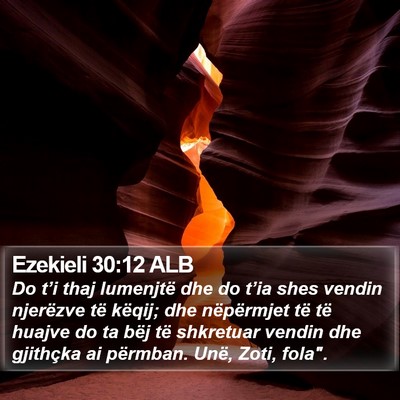 Ezekieli 30:12 ALB Bible Verse Image