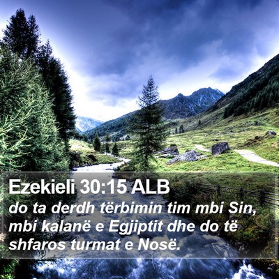 Ezekieli 30:15 ALB Bible Verse Image