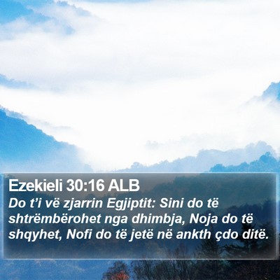 Ezekieli 30:16 ALB Bible Verse Image