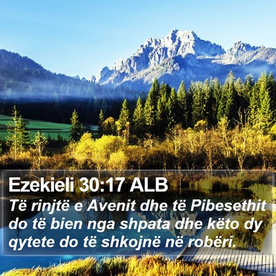 Ezekieli 30:17 ALB Bible Verse Image