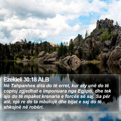 Ezekieli 30:18 ALB Bible Verse Image