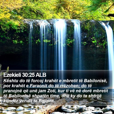 Ezekieli 30:25 ALB Bible Verse Image