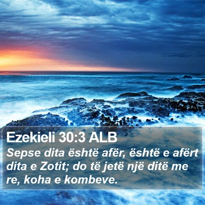 Ezekieli 30:3 ALB Bible Verse Image