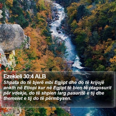 Ezekieli 30:4 ALB Bible Verse Image