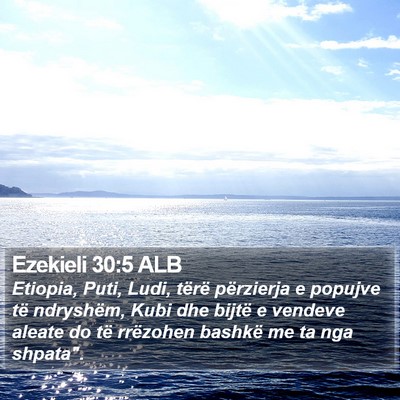 Ezekieli 30:5 ALB Bible Verse Image