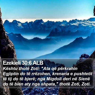 Ezekieli 30:6 ALB Bible Verse Image