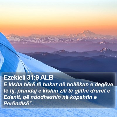 Ezekieli 31:9 ALB Bible Verse Image