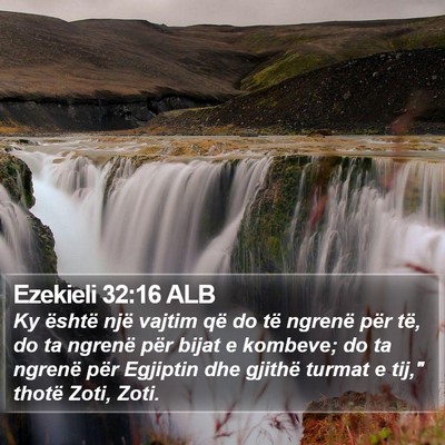 Ezekieli 32:16 ALB Bible Verse Image