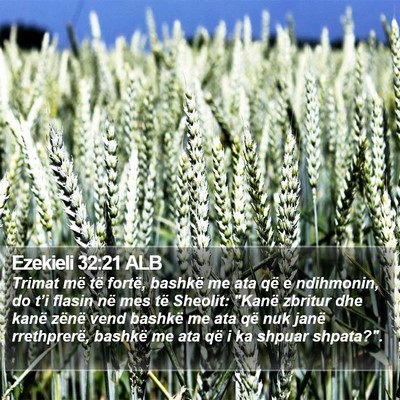 Ezekieli 32:21 ALB Bible Verse Image