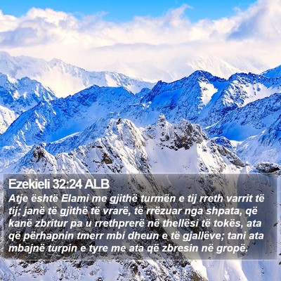 Ezekieli 32:24 ALB Bible Verse Image