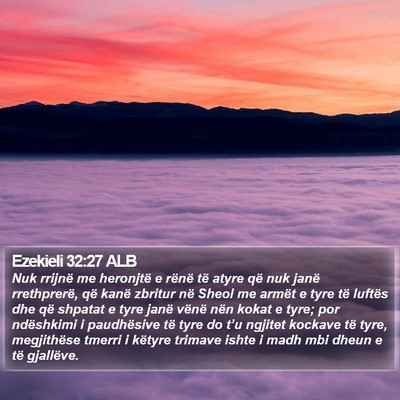 Ezekieli 32:27 ALB Bible Verse Image