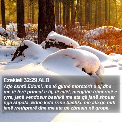 Ezekieli 32:29 ALB Bible Verse Image