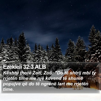 Ezekieli 32:3 ALB Bible Verse Image