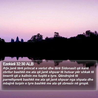 Ezekieli 32:30 ALB Bible Verse Image