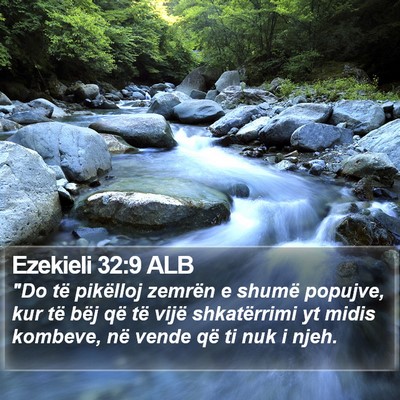 Ezekieli 32:9 ALB Bible Verse Image